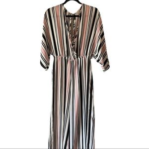 Charlotte Russe Striped Jumpsuit